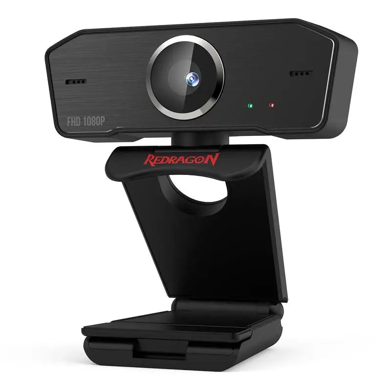Redragon GW800 1080P PC Webcam with Built-in Dual Microphone, 360° Rotation - 2.0 USB Computer Web Camera- 30 FPS