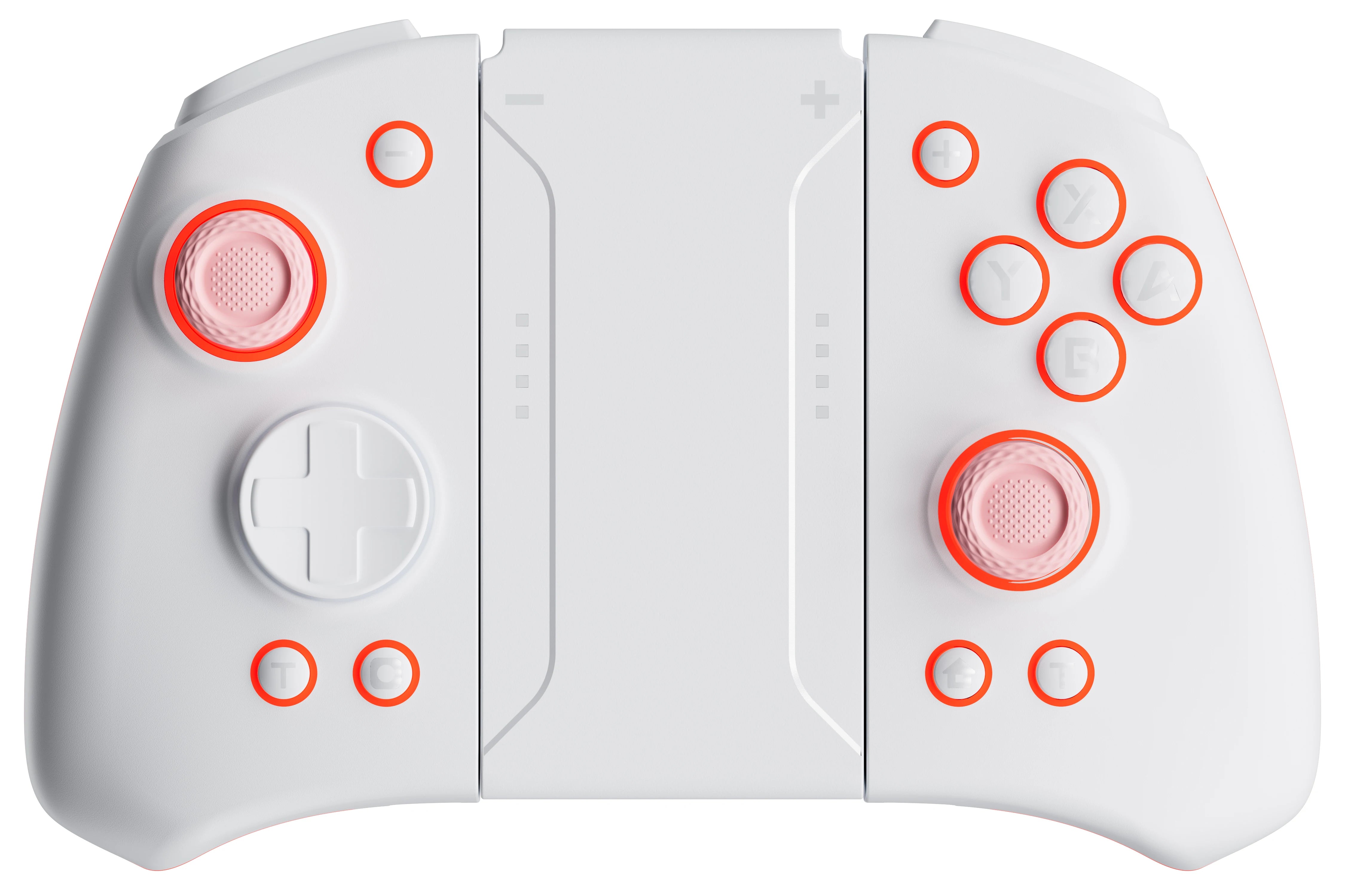 LinYuvo Joy Con for Switch Mechanical Button Wireless Gamepad with Back Wrap Rubber,Seven Color LED light KS33