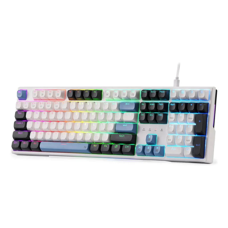 Redragon K668 Wired Gasket RGB Gaming Keyboard, 108 Keys Mechanical Keyboard w/Extra 4 Hotkeys, Upgraded Hot-swappable Socket